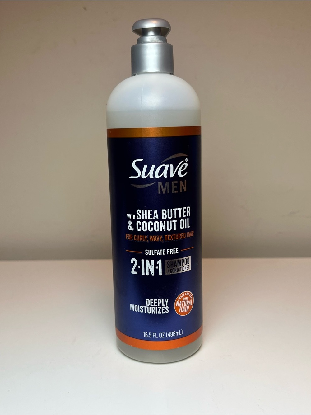 Suave Men 2-in-1 Shampoo + Conditioner with Shea Butter & Coconut Oil - Blue